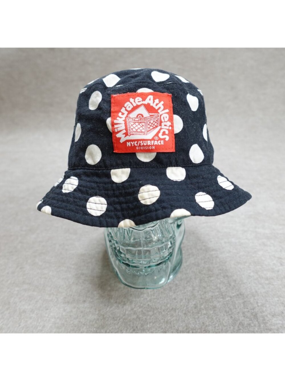 Milkcrate Athletics Bucket Hat Black Polkadot All Over Vintage